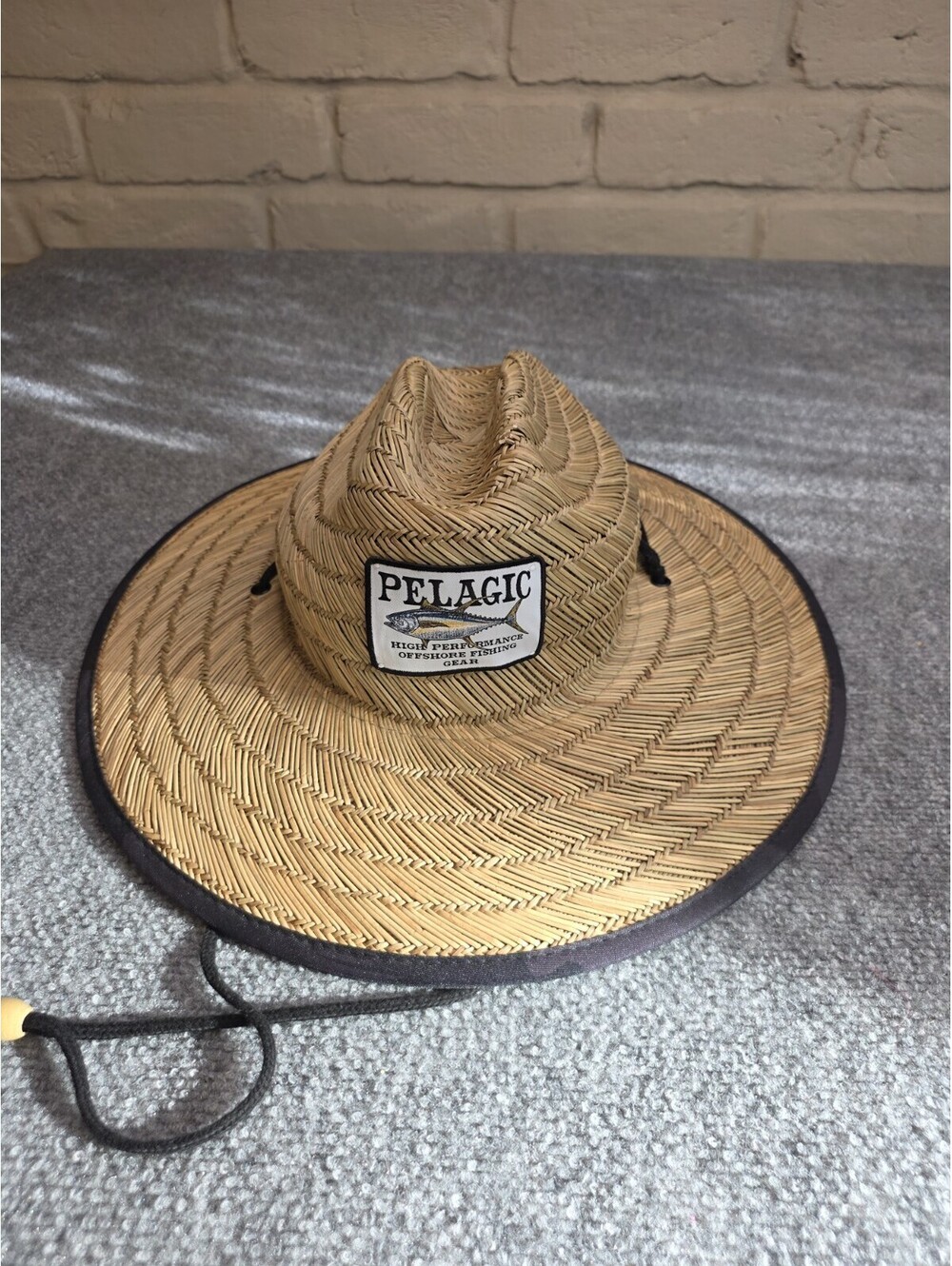 Pelagic High Performance Offshore Fishing Gear Baja Straw Sun Hat